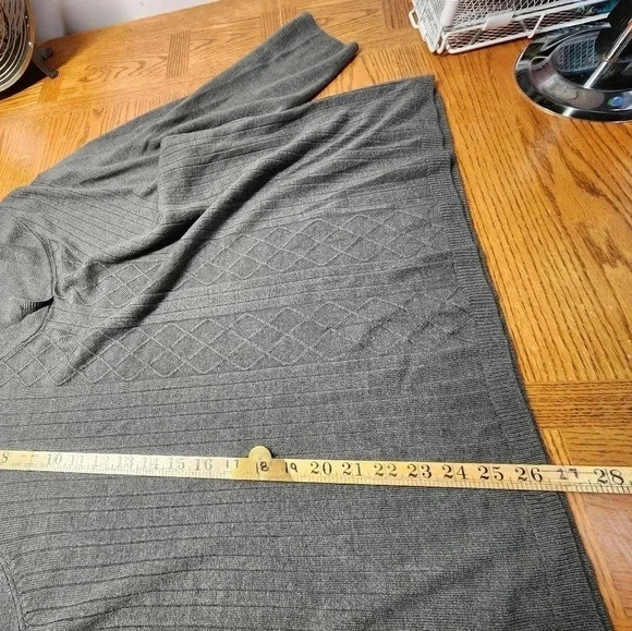 Allison Daley Plus Size 3X Sweater Gray - Picture 9 of 9